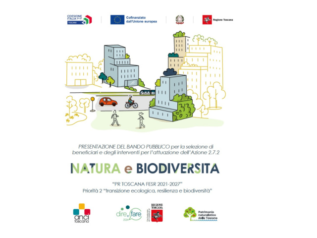 Presentazione Bando FESR azione 2.7.2 - Priorità 2 “transizione ecologica, resilienza e biodiversità”