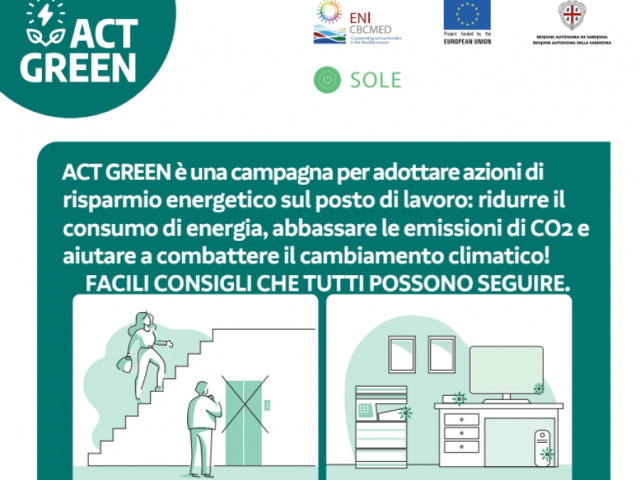 Il Progetto SOLE lancia la campagna “ACT GREEN” per sensibilizzare sul tema dello spreco di energia