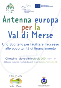 Arriva l&rsquo;Antenna Europa nella Val di Merse