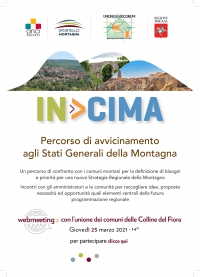 IN >CIMA Percorso di avvicinamento  agli Stati Generali della Montagna