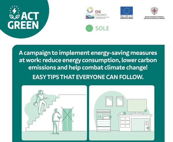 Come non sprecare energia in ufficio e a casa: la campagna Act Green