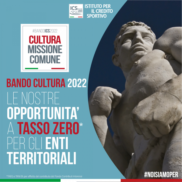 Cultura Missione Comune, nuovo bando per gli enti locali