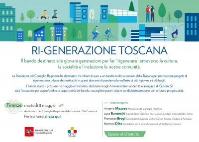 Ri-Generazione Toscana | Presentazione Bando