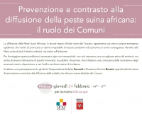 Prevenzione della peste suina africana:il ruolo dei Comuni