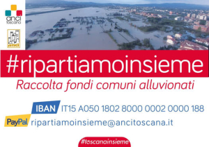 Via alla raccolta fondi Anci Toscana per i Comuni alluvionati