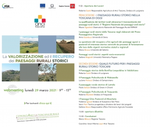 La Valorizzazione ed il recupero dei paesaggi rurali storici
