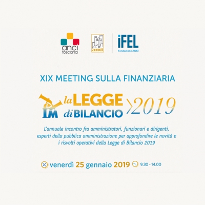 La Legge di Bilancio 2019, XIX Meeting Finanziaria