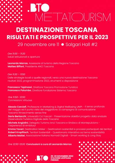 Destinazione Toscana, risultati e prospettive per il 2023
