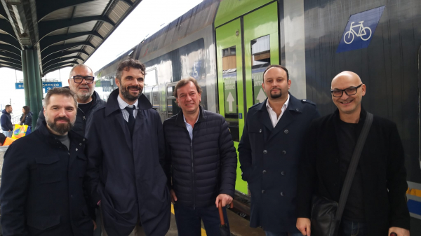 Il presidente Biffoni con i sindaci del Mugello per il tour nei territori