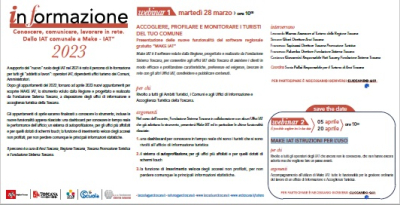 Percorso InFormazione 2023 - conoscere, comunicare, lavorare in rete. Dallo IAT comunale a Make-IAT