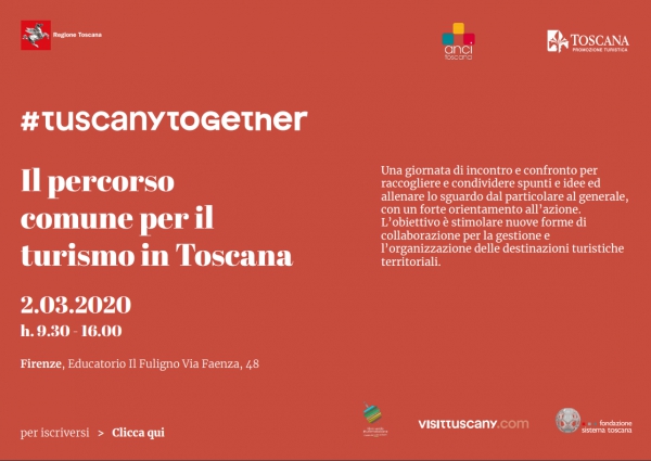 #Tuscanytogether, nasce la nuova governance del turismo in Toscana