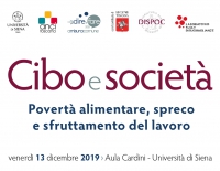 Cibo e societ&agrave;. Povert&agrave; alimentare, spreco e sfruttamento del lavoro