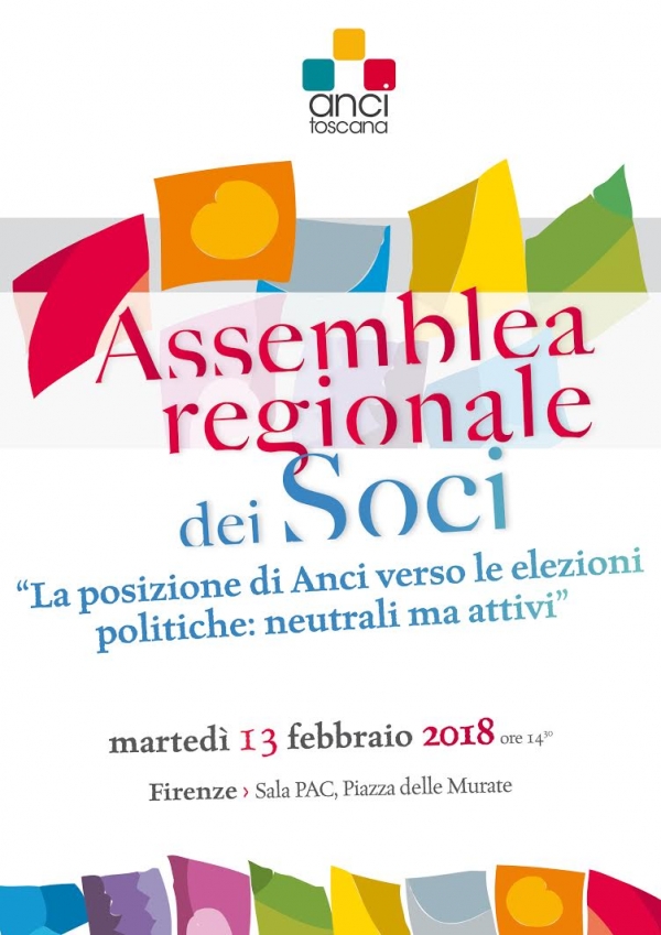 Il 13 febbraio l'Assemblea dei soci di Anci Toscana
