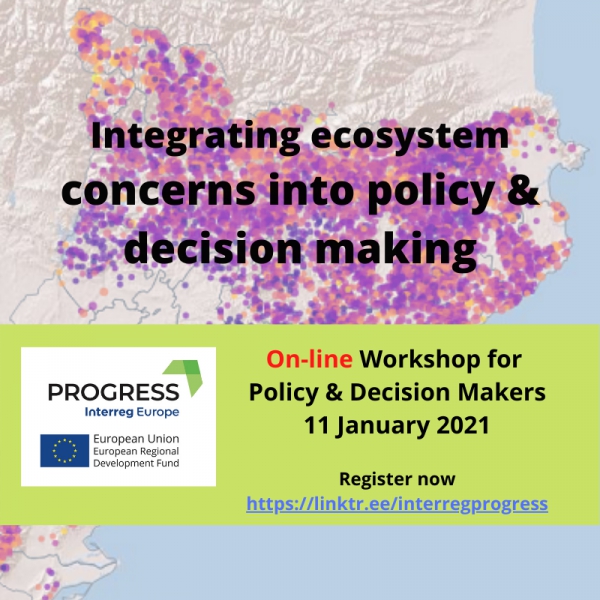 Biodiversit&agrave; ed ecosistemi, secondo workshop del progetto Progress