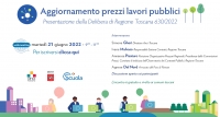 Aggiornamento prezzi lavori pubblici | Presentazione delibera Regione Toscana 630/2022