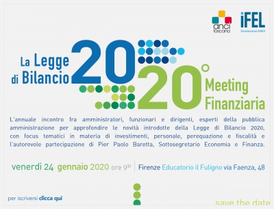 La Legge di Bilancio 2020, XX Meeting Finanziaria