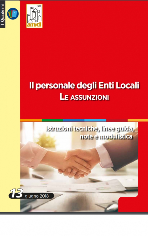 Ecco il Quaderno Anci sulle assunzioni negli enti locali