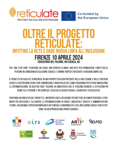 Oltre il progetto RETICULATE: infittire la rete e dare nuova linfa all'inclusione