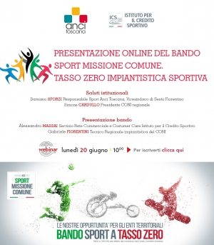 Il credito sportivo a favore di Comuni e Associazioni Sportive