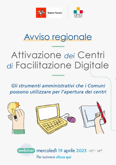 Avviso regionale per l&rsquo;attivazione dei Centri di Facilitazione Digitale