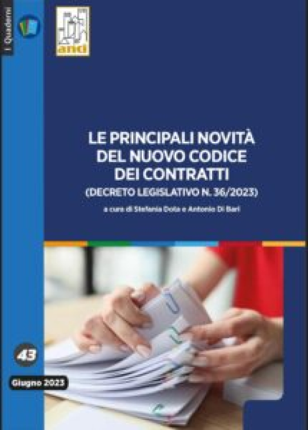 On line il quaderno Anci sul nuovo codice dei contratti pubblici
